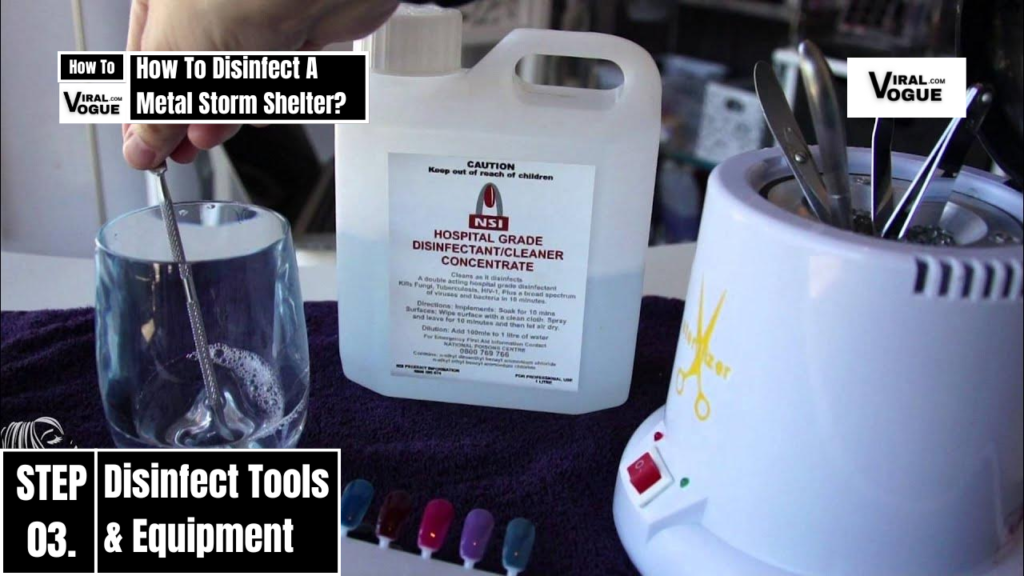 Disinfect Tools & Equipment